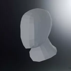 Human Head Base Mesh 3d model