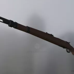 Kar98k Rifle Gun 3d model