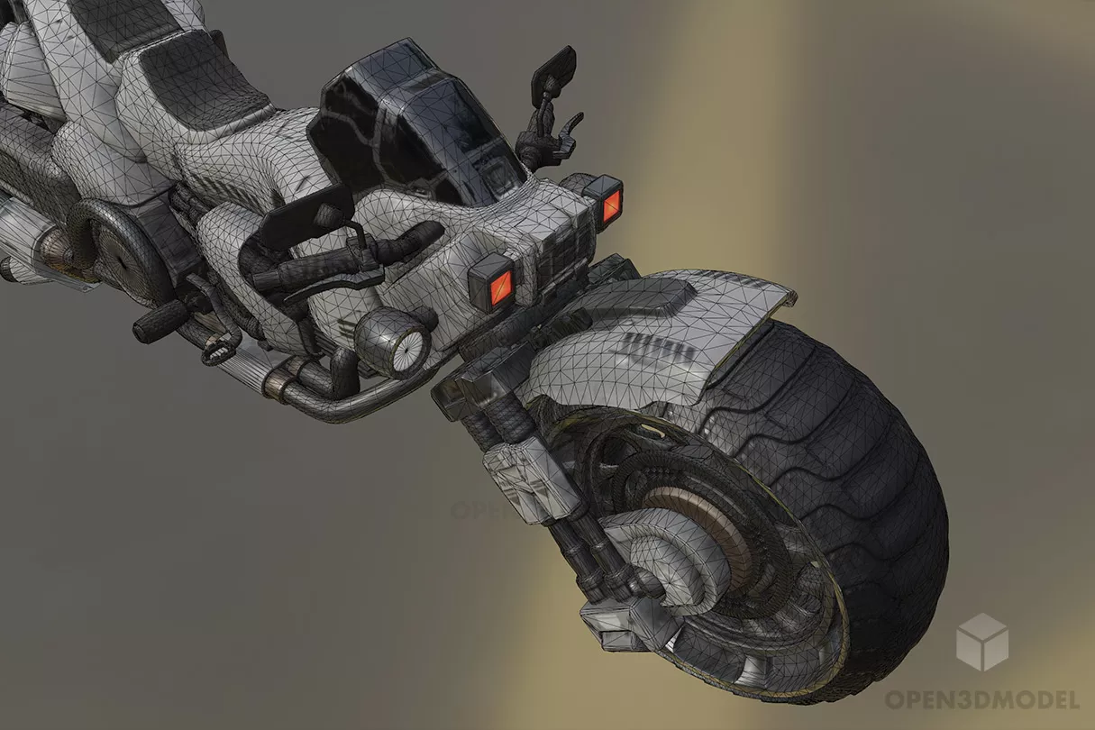 Enforcer Sport Motorbike 3d model 2