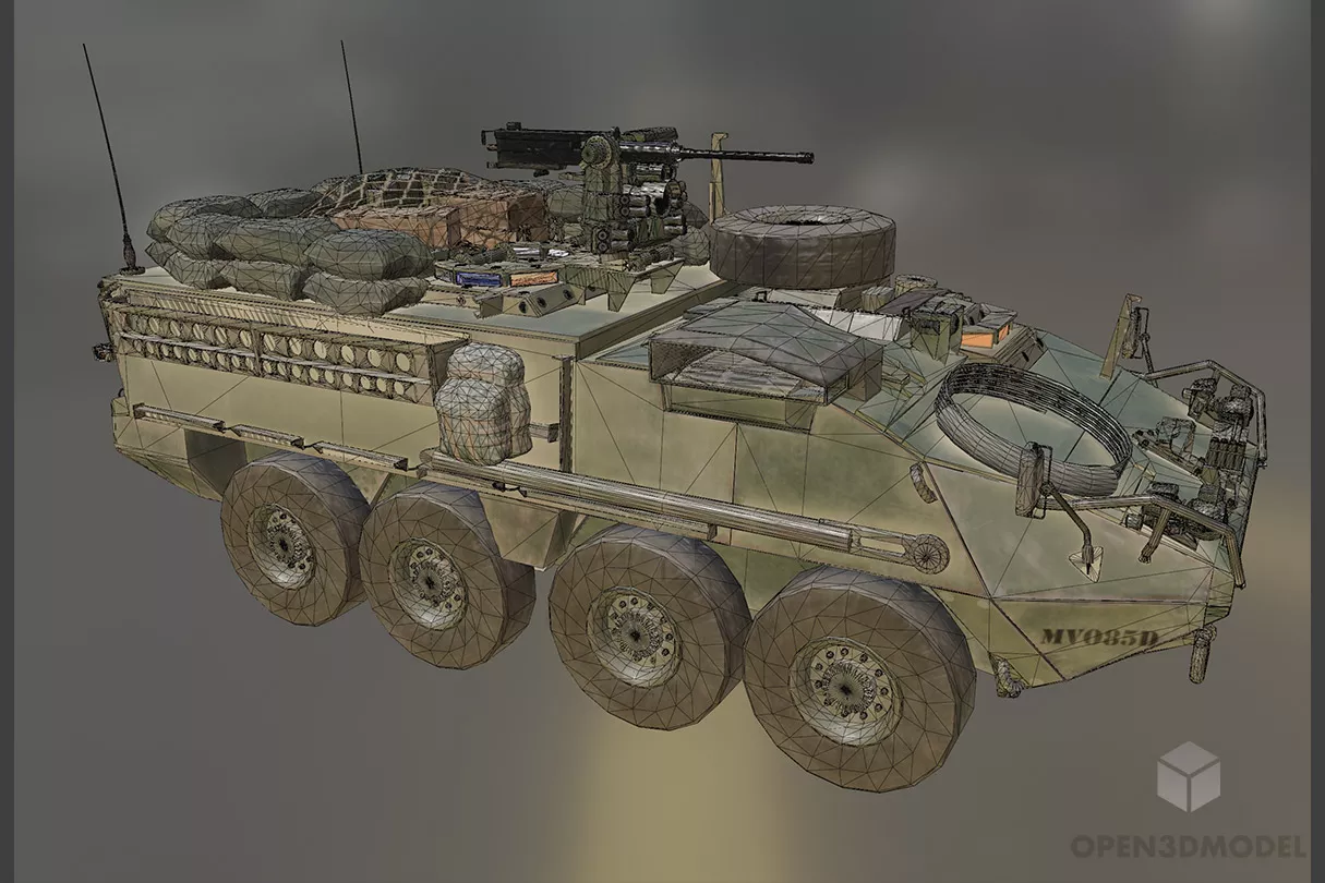 Military Infantry Carrier Vehicle M1126 Free 3d Model - .C4d, .Dae ...