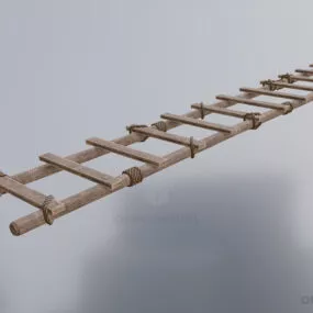 Wooden Ladder 3d model