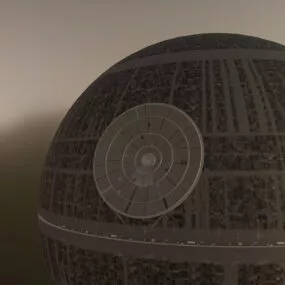 Death Star Sphere Spaceship 3d model