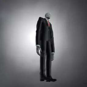 Slender Man Character 3d model