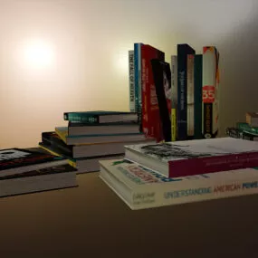 Books Stack Collection 3d model