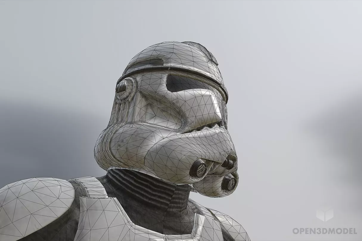 Star Wars Trooper Warrior 3d model 2