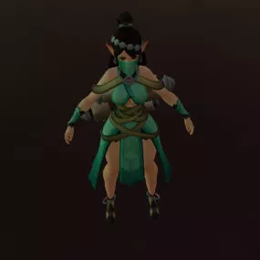 Ying Beauty Chinese Character 3d model