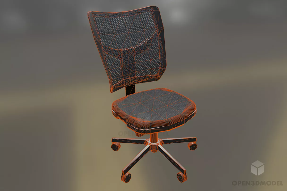 Office Swivel Chair 3d model 2