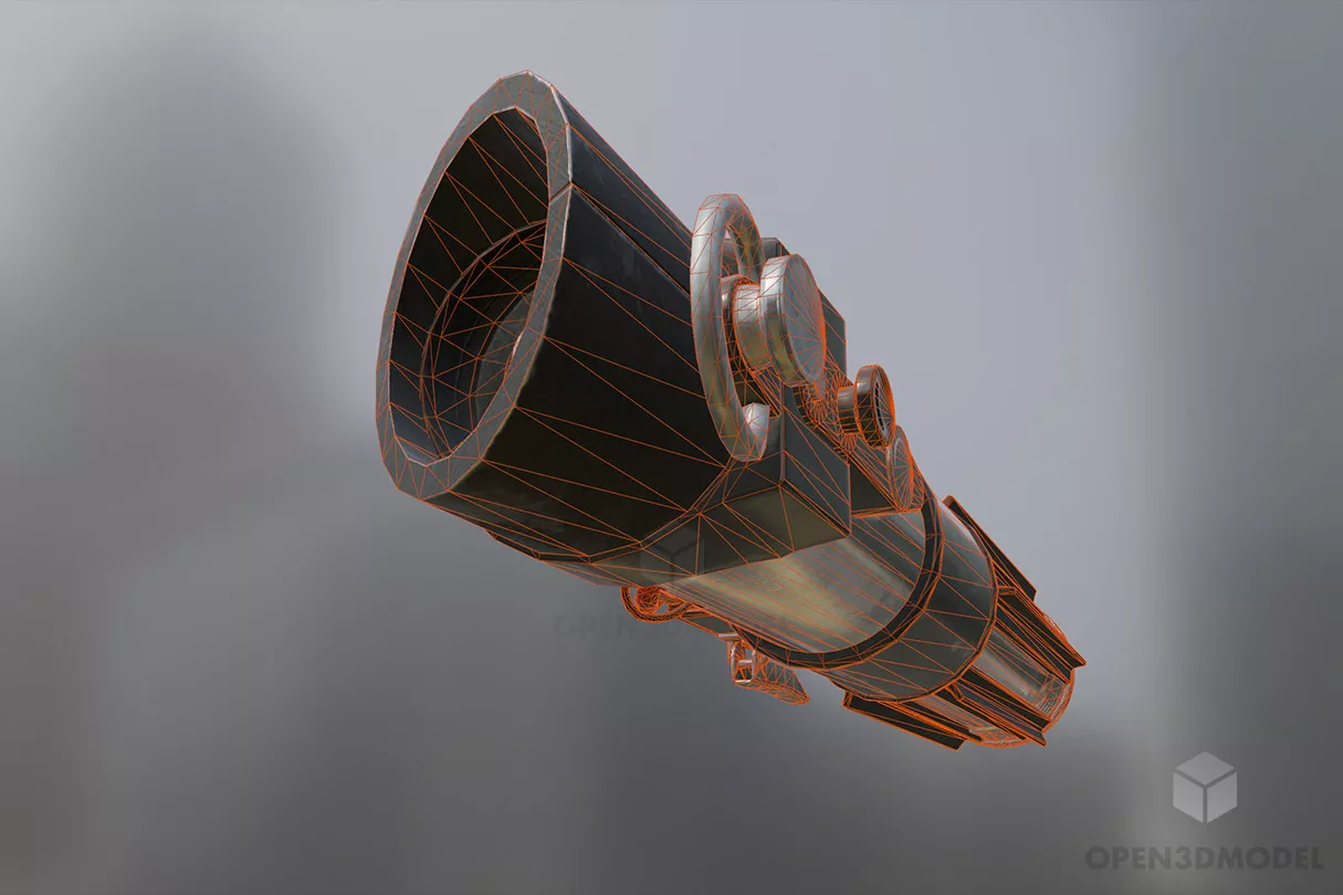 Darth Vader Sword Lightsaber 3d model 2