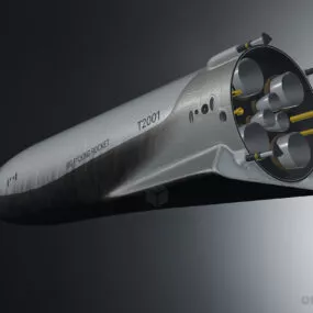 Spacex Rocket In Space 3d model