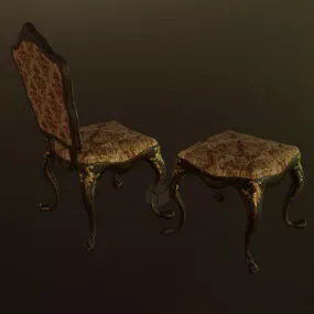 Victorian Dining Chair 3d model