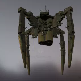 Futuristic Robot Crab 3d model