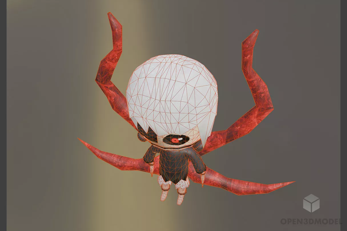 Kaneki Anime Character 3d model 2