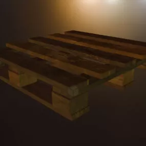 Common Wooden Pallet 3d model
