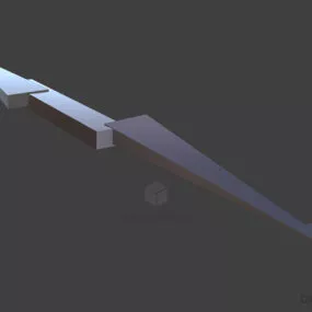 Lightning Bolt Shape 3d model
