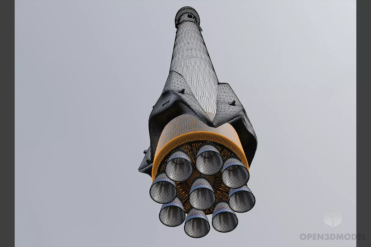 Spacex Falcon Rocket Free 3d Model - .C4d, .Dae, .Fbx, .Max, .Obj ...