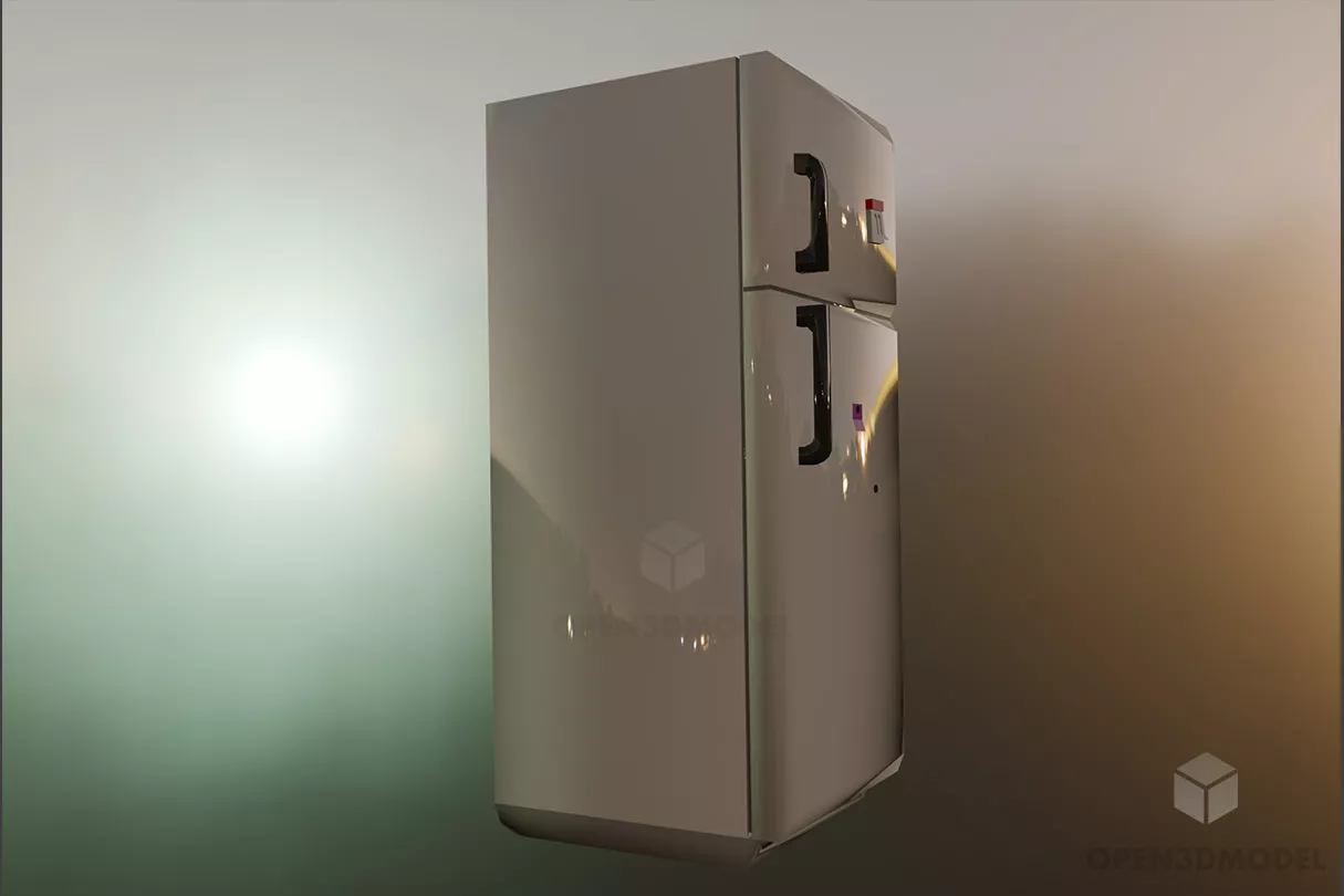 Mini Fridge For Bedroom 3d model