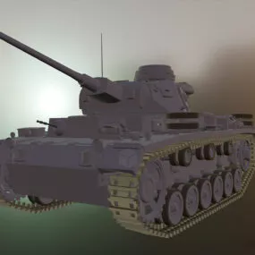 Panzer Iii Military Tank 3d model