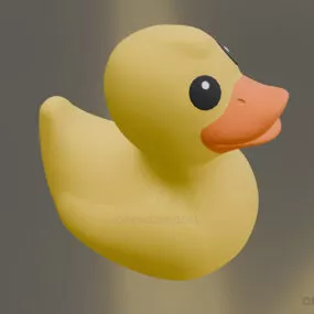 Rubber Duck Plastic Toy 3d model