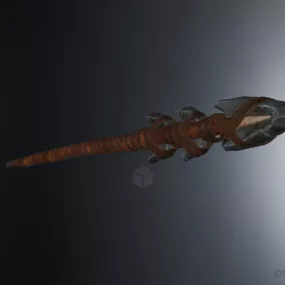 Vintage Spear 3d model