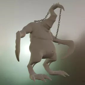 Horn Head Character 3d model