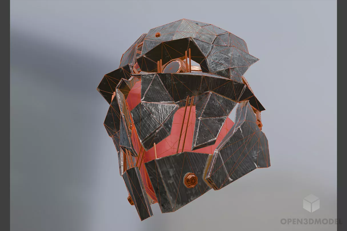 Transformer Robot Mask 3d model 2