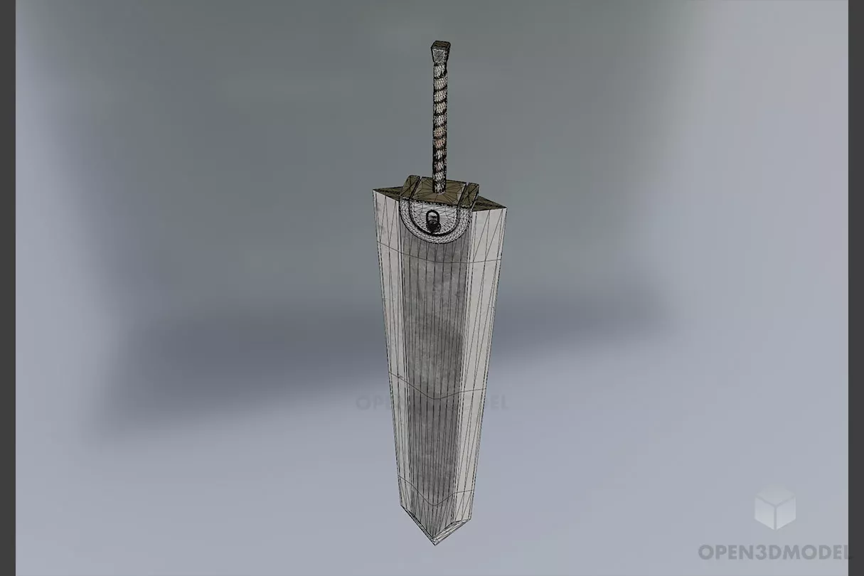 Dragonslayer Sword 3d model 2