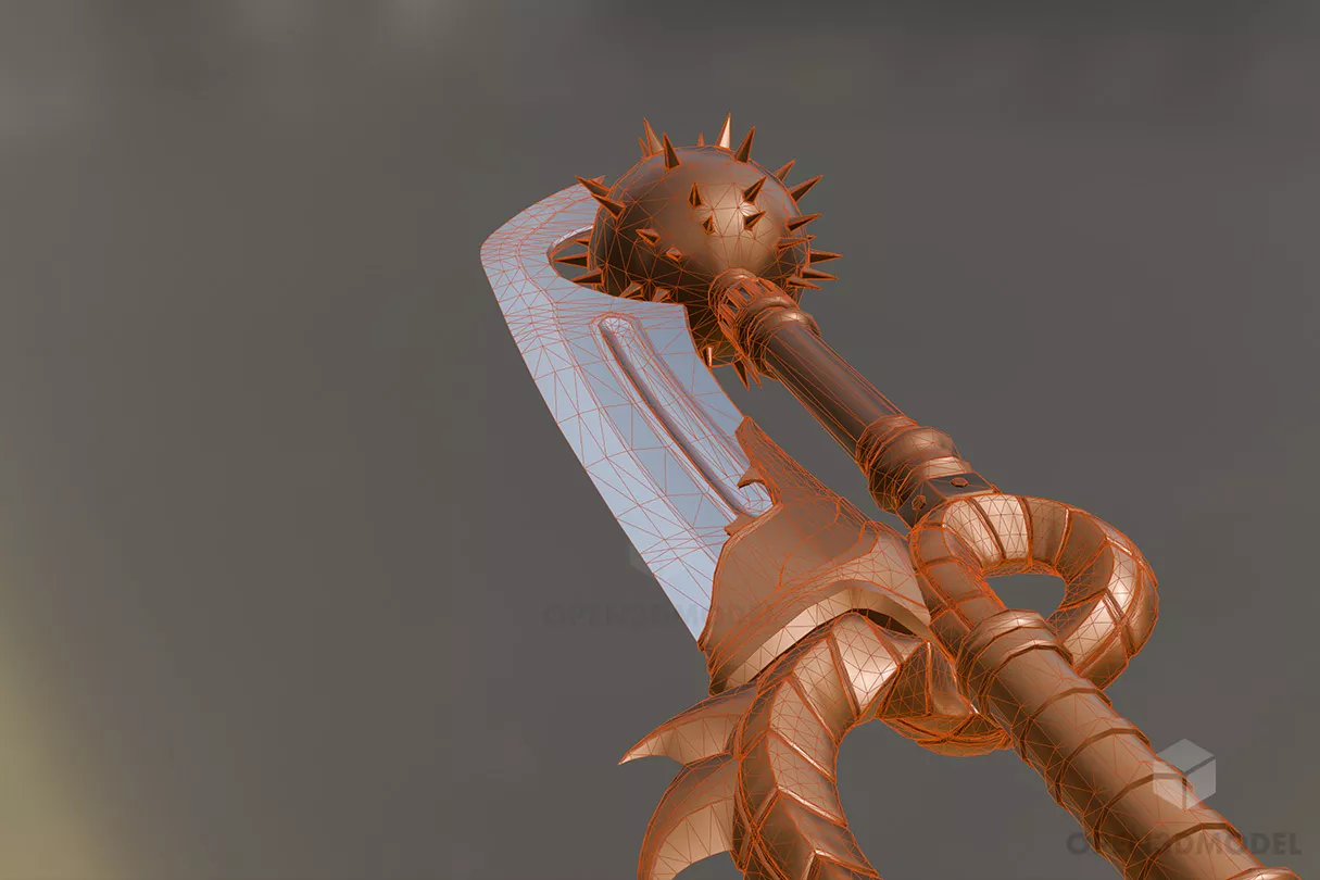 Dungeon Sword Game Assets 3d model 2