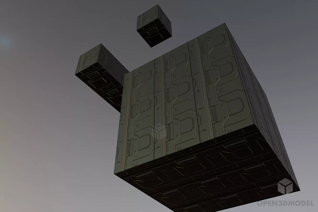 Panel With Carved Hole Decoration 3d model