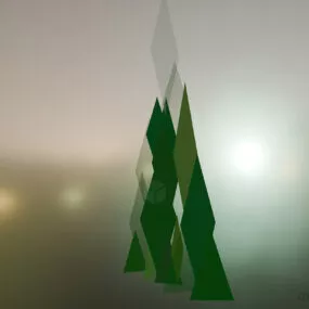Christmas Lighting Tree 3d model