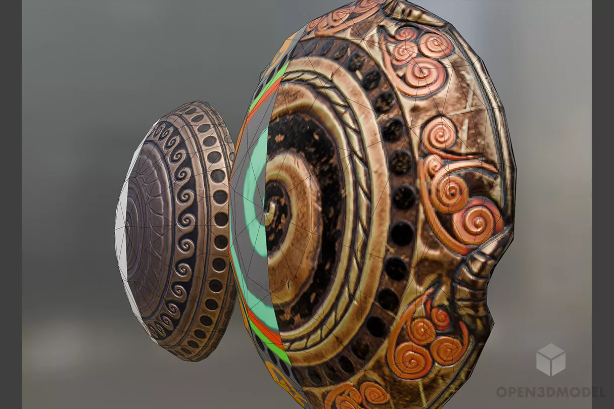 Shield Gaming Assets 3d model 2
