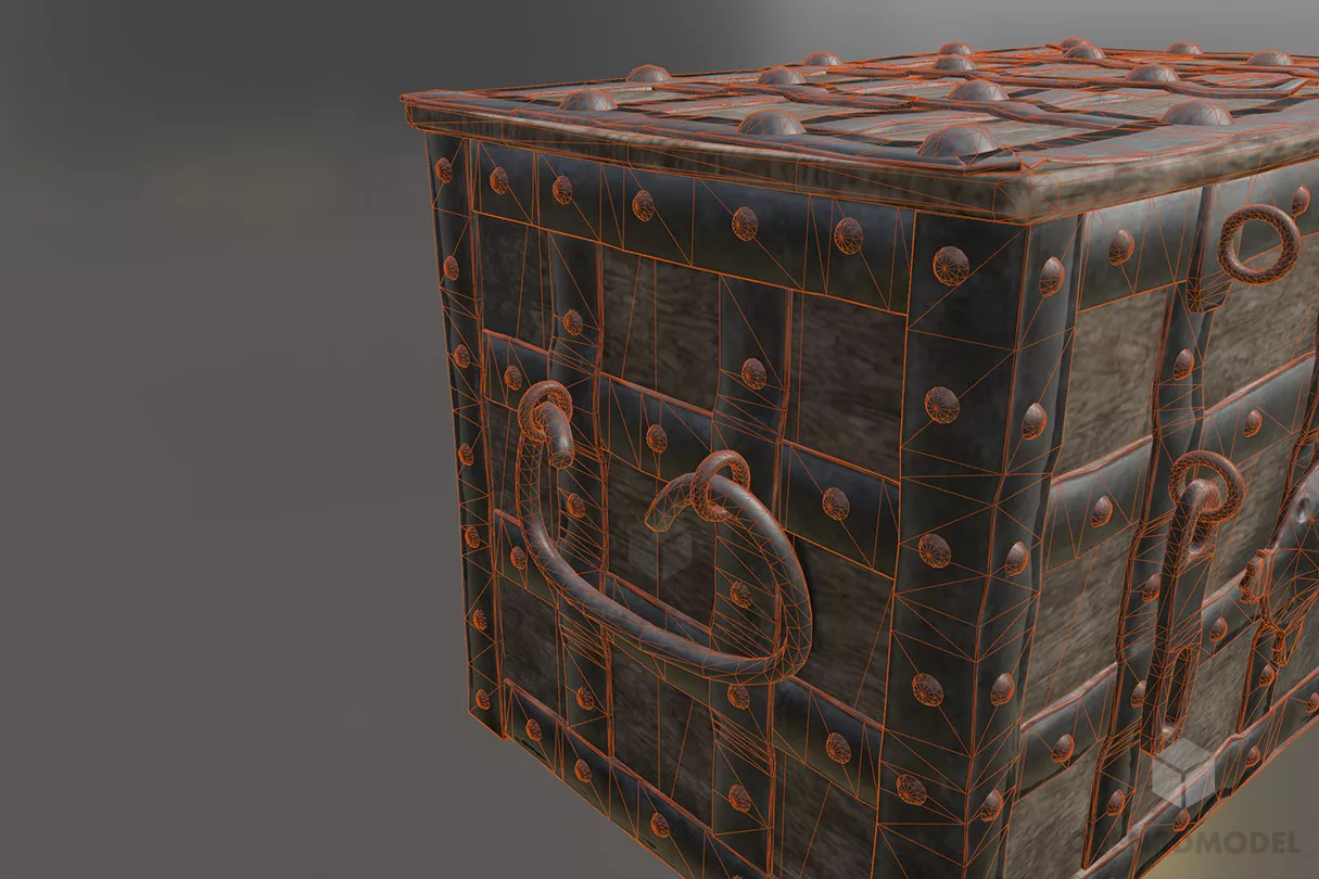 Medieval Chest 3d model 2