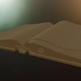 Open Book Lowpoly 3d model