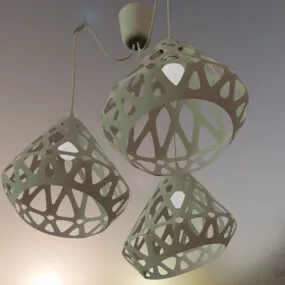 Basket Chandelier 3d model