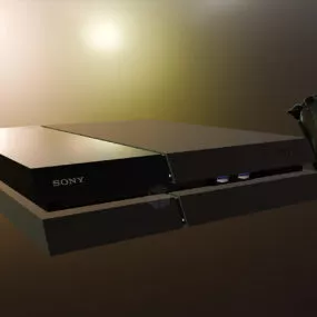 Sony Playstation 4 Game Console 3d model