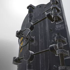 Steel Safe Door 3d model