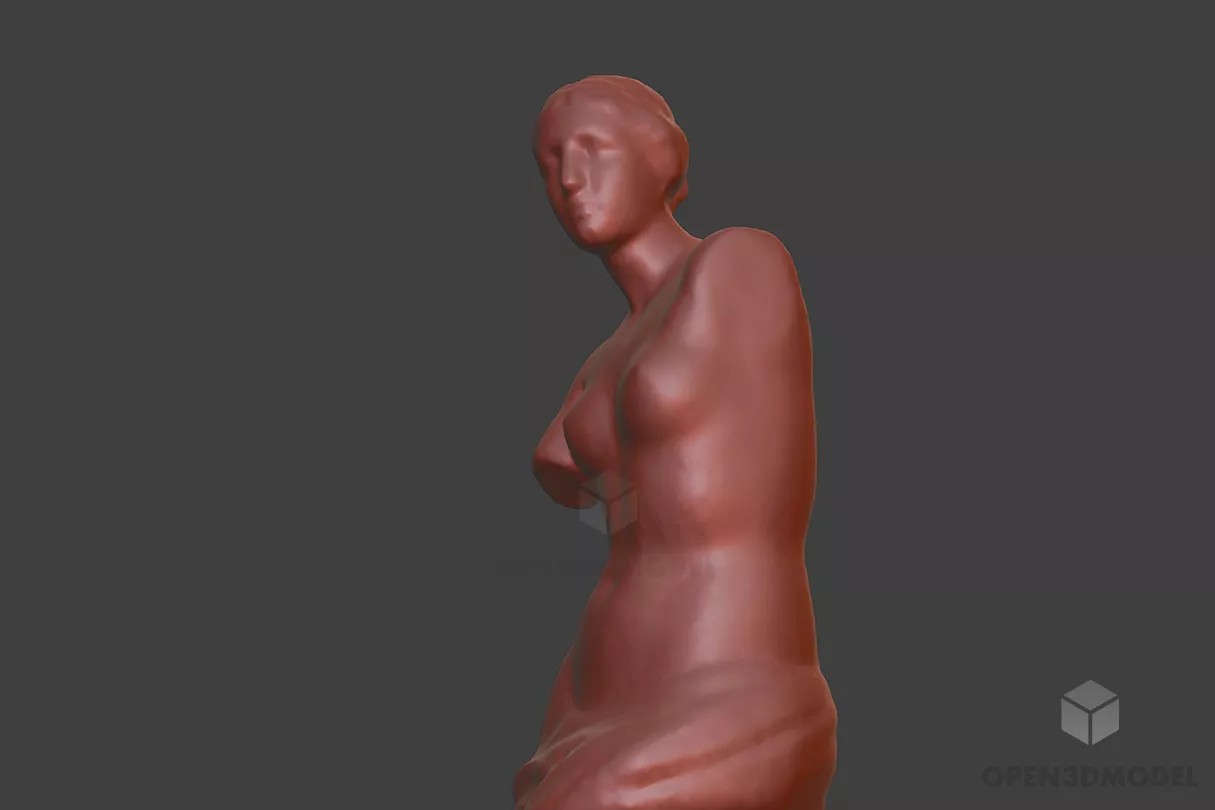 Vesus De Milo Ancient Statue 3d model 2