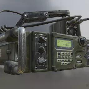 Vintage Military Radio 3d model