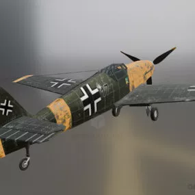 Bf109 Messerschmidt Airplane 3d model