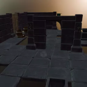 Modular Floor Game Assets 3d model