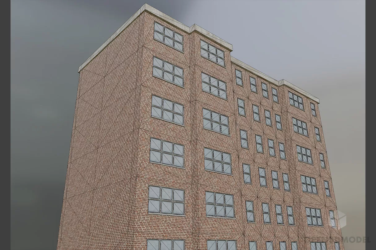 Common Brick Apartment 3d model 2