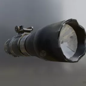 Tactical Flashlight 3d model