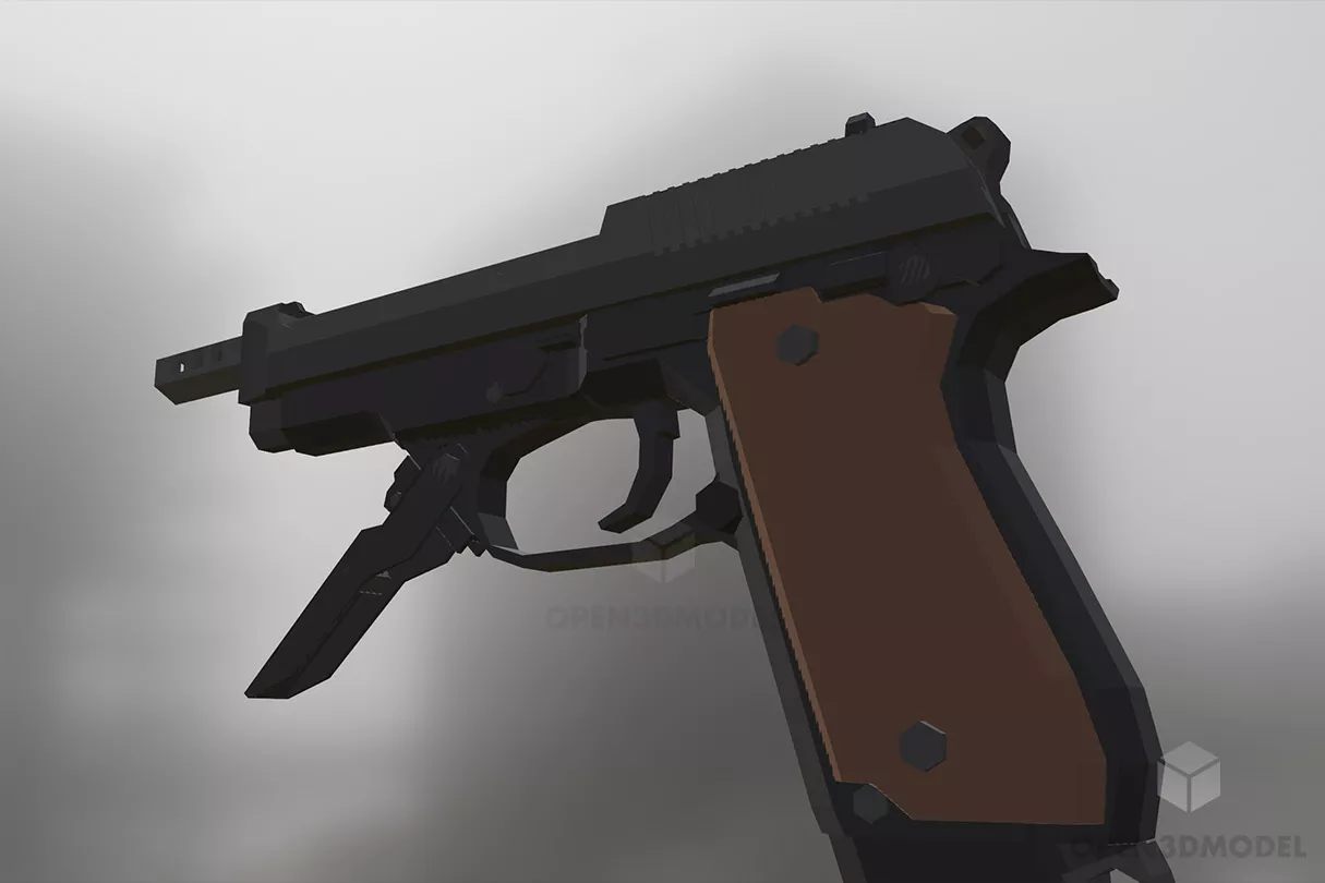 Gaming Assets Rifle Gun Weapon 3d model