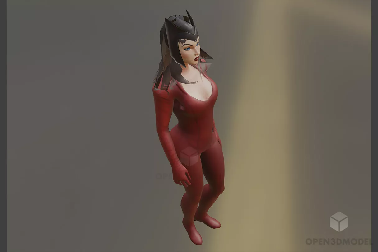 Japanese Girl Anime Character In Uniform 3d model