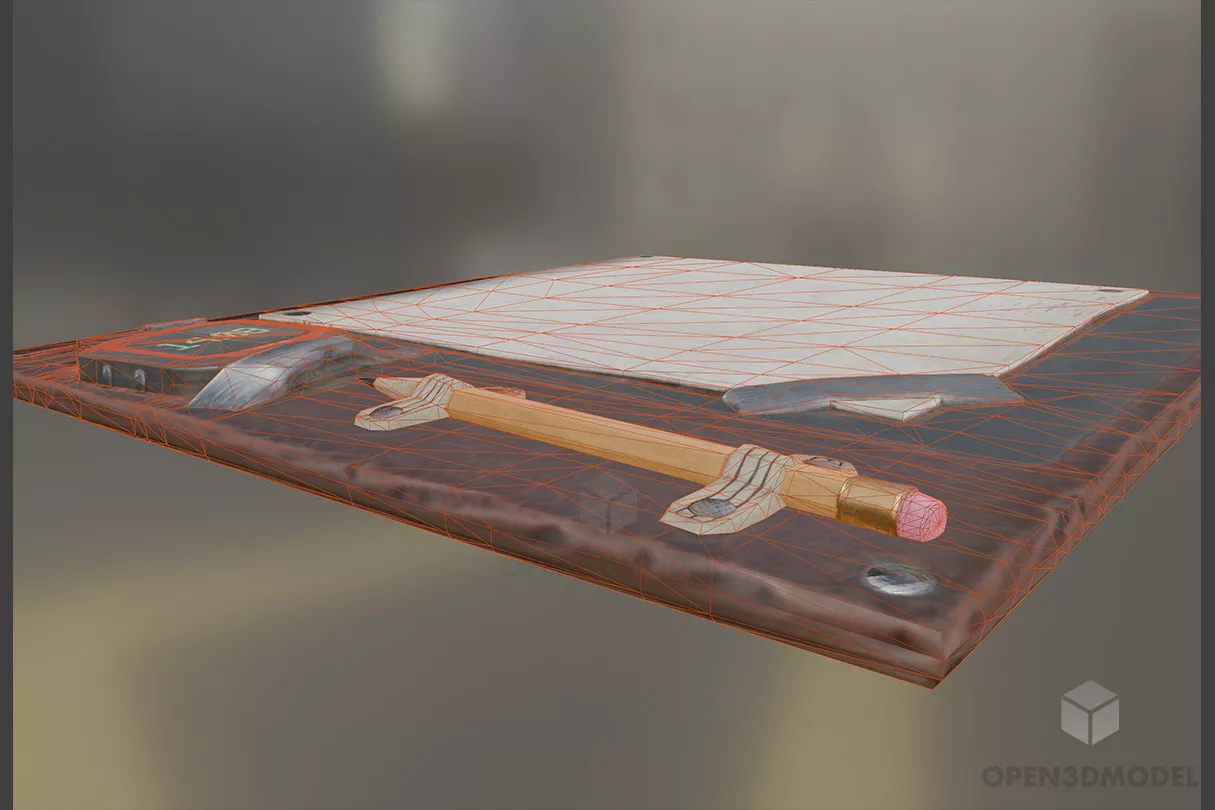 Tablet Case 3d model 2