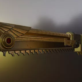 Chainsword Game Weapon Assets 3d model
