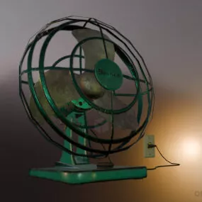 Vintage Japanese Electric Fan 3d model