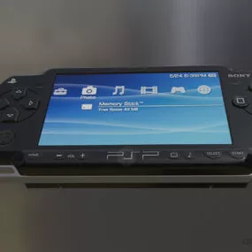 Sony Psp Game Console 3d model