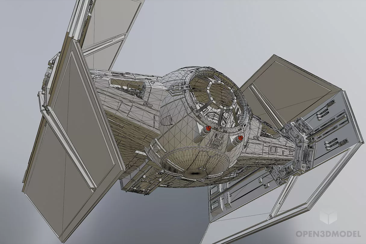 Vader Spacecraft 3d model 2