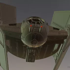 Vader Spacecraft 3d model