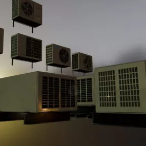 Outdoor Air Conditioners Collection 3d model